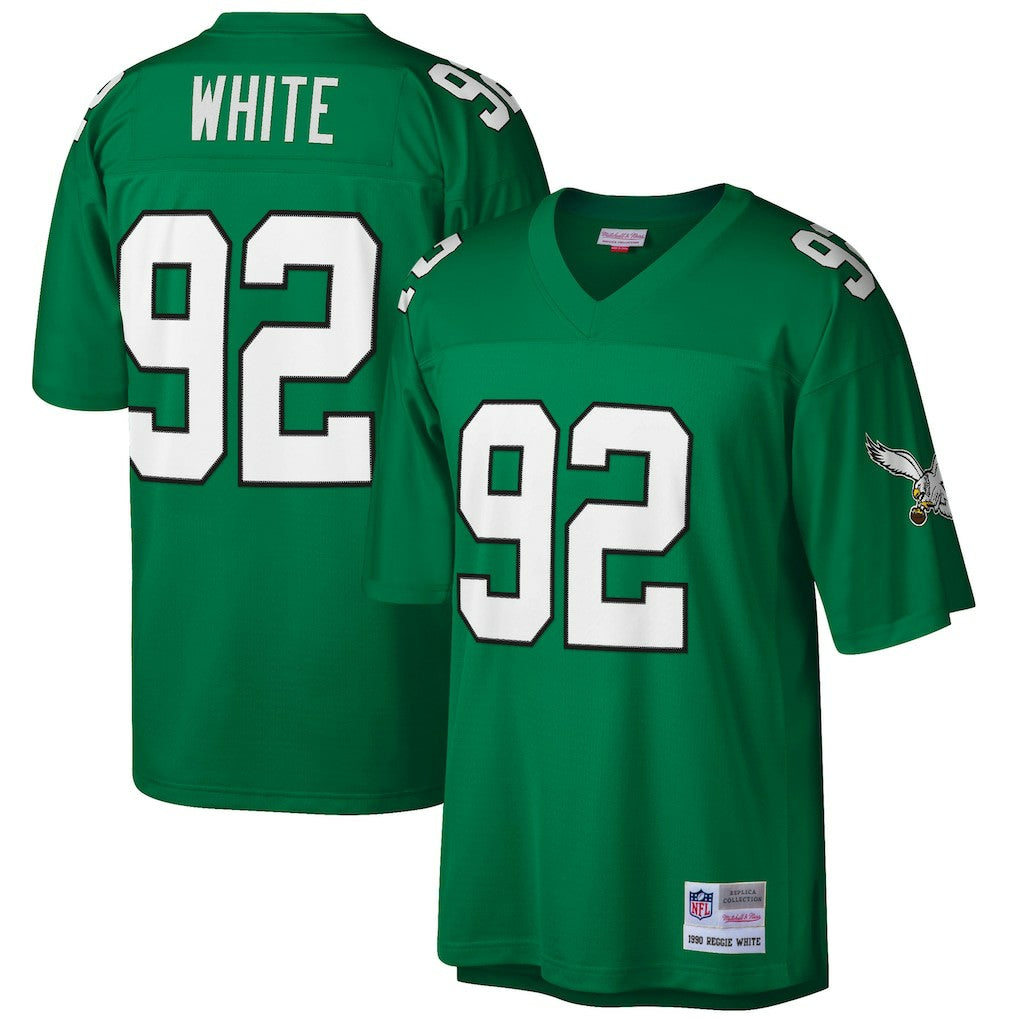 Reggie White Philadelphia Eagles Big & Tall 1990 Retired Player Replica Jersey - Kelly Green discount