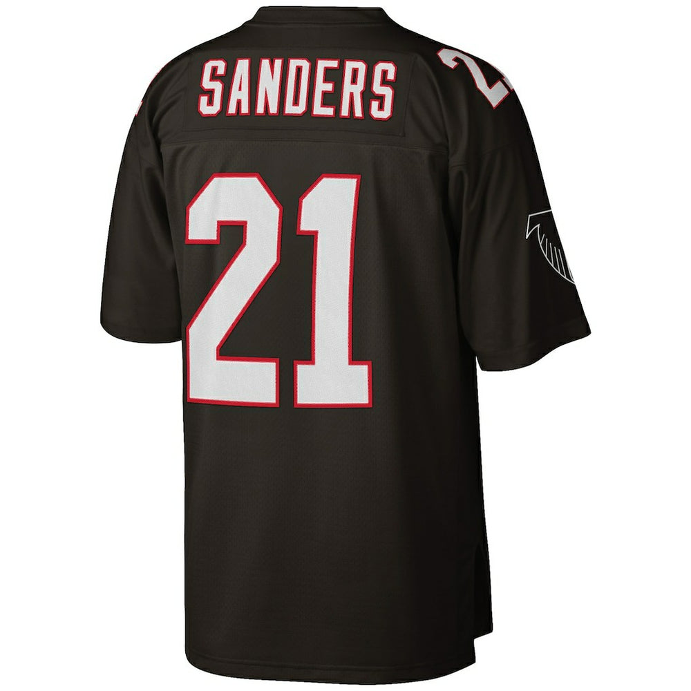 Deion Sanders Atlanta Falcons Big & Tall 1992 Retired Player Replica Jersey - Black for sale
