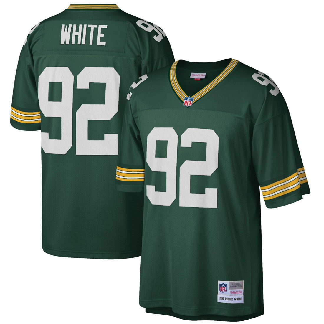 Reggie White Green Bay Packers Big & Tall 1996 Retired Player Replica Jersey - Green discount
