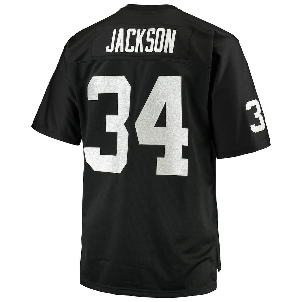 Bo Jackson Las Vegas Raiders Big & Tall 1988 Retired Player Replica Jersey - Black discount
