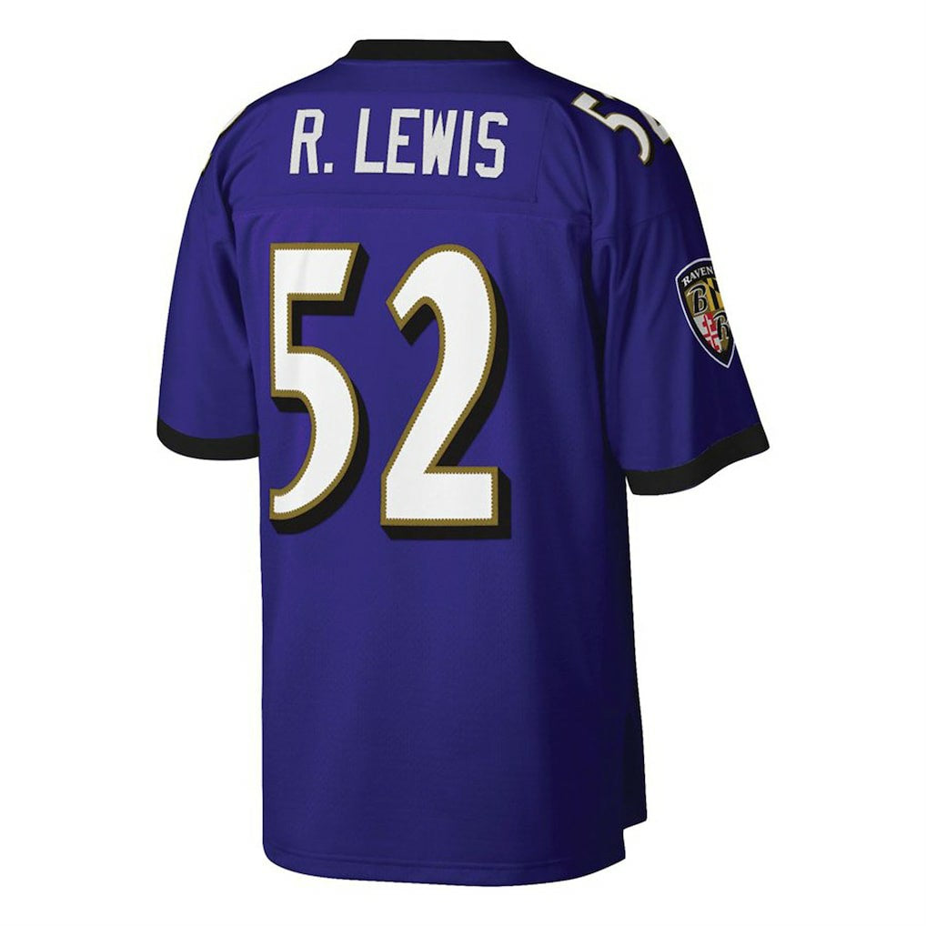 Ray Lewis Baltimore Ravens Big & Tall 2000 Retired Player Replica Jersey - Purple on sale