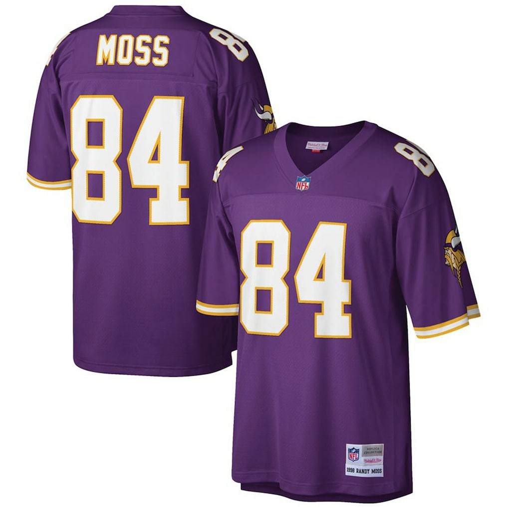 Randy Moss Minnesota Vikings Big & Tall 1998 Retired Player Replica Jersey - Purple outlet