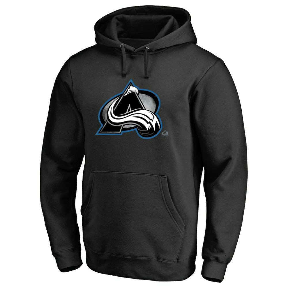 Colorado Avalanche Core Smoke Pullover Hoodie - Black Hoodies