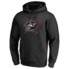 Columbus Blue Jackets Core Smoke Pullover Hoodie - Black Hoodies