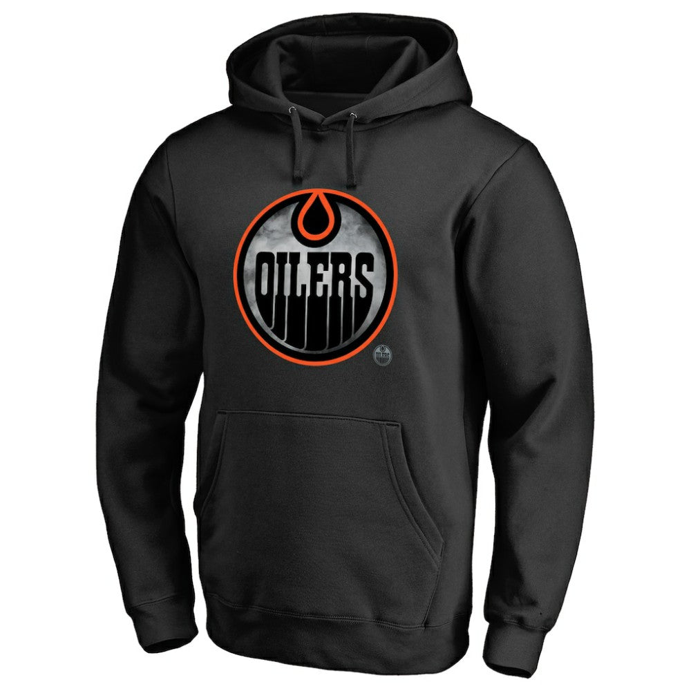 Edmonton Oilers Core Smoke Pullover Hoodie - Black Hoodies
