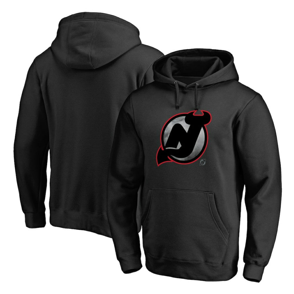 New Jersey Devils Core Smoke Pullover Hoodie - Black Jerseys