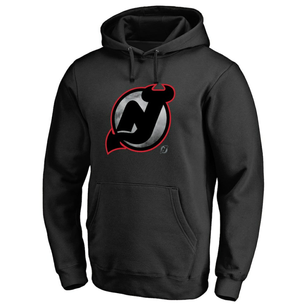 New Jersey Devils Core Smoke Pullover Hoodie - Black Jerseys