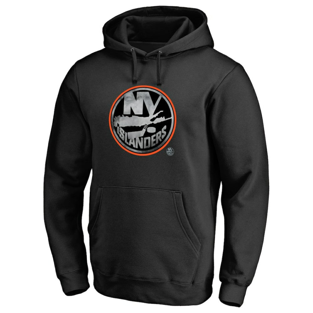 New York Islanders Core Smoke Pullover Hoodie - Black Hoodies