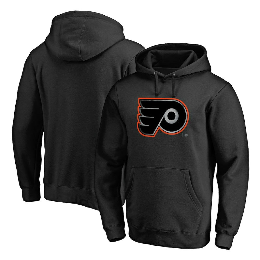 Philadelphia Flyers Core Smoke Pullover Hoodie - Black Hoodies