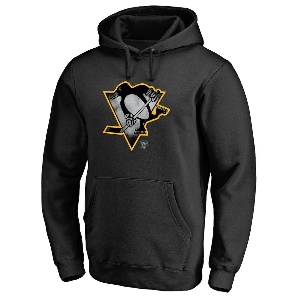Pittsburgh Penguins Core Smoke Pullover Hoodie - Black Hoodies