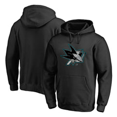 San Jose Sharks Core Smoke Pullover Hoodie - Black Hoodies