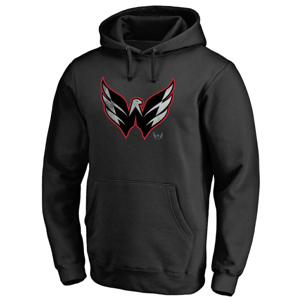Washington Capitals Core Smoke Pullover Hoodie - Black Hoodies