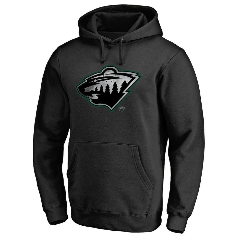 Minnesota Wild Core Smoke Pullover Hoodie - Black Hoodies