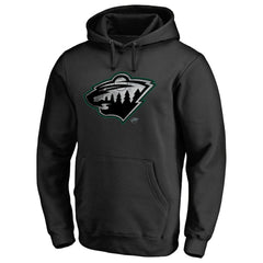 Minnesota Wild Core Smoke Pullover Hoodie - Black Hoodies