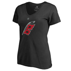 Carolina Hurricanes Women's Team Alternate V-Neck T-Shirt - Black T-shirts
