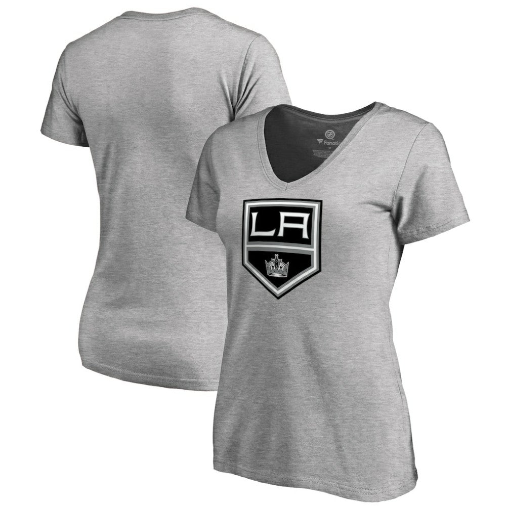 Los Angeles Kings Women's Team Alternate V-Neck T-Shirt - Heather Gray T-shirts