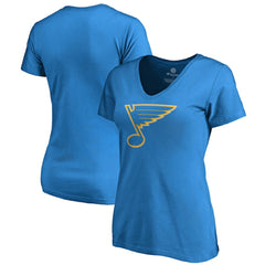 St. Louis Blues Women's Team Alternate V-Neck T-Shirt - Blue T-shirts