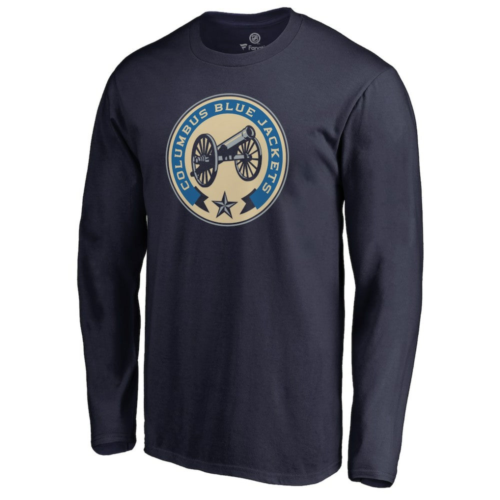 Columbus Blue Jackets Team Alternate Long Sleeve T-Shirt - Navy T-shirts