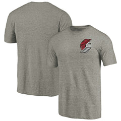 Portland Trail Blazers Primary Logo Left Chest Distressed Tri-Blend T-Shirt - Gray cheap