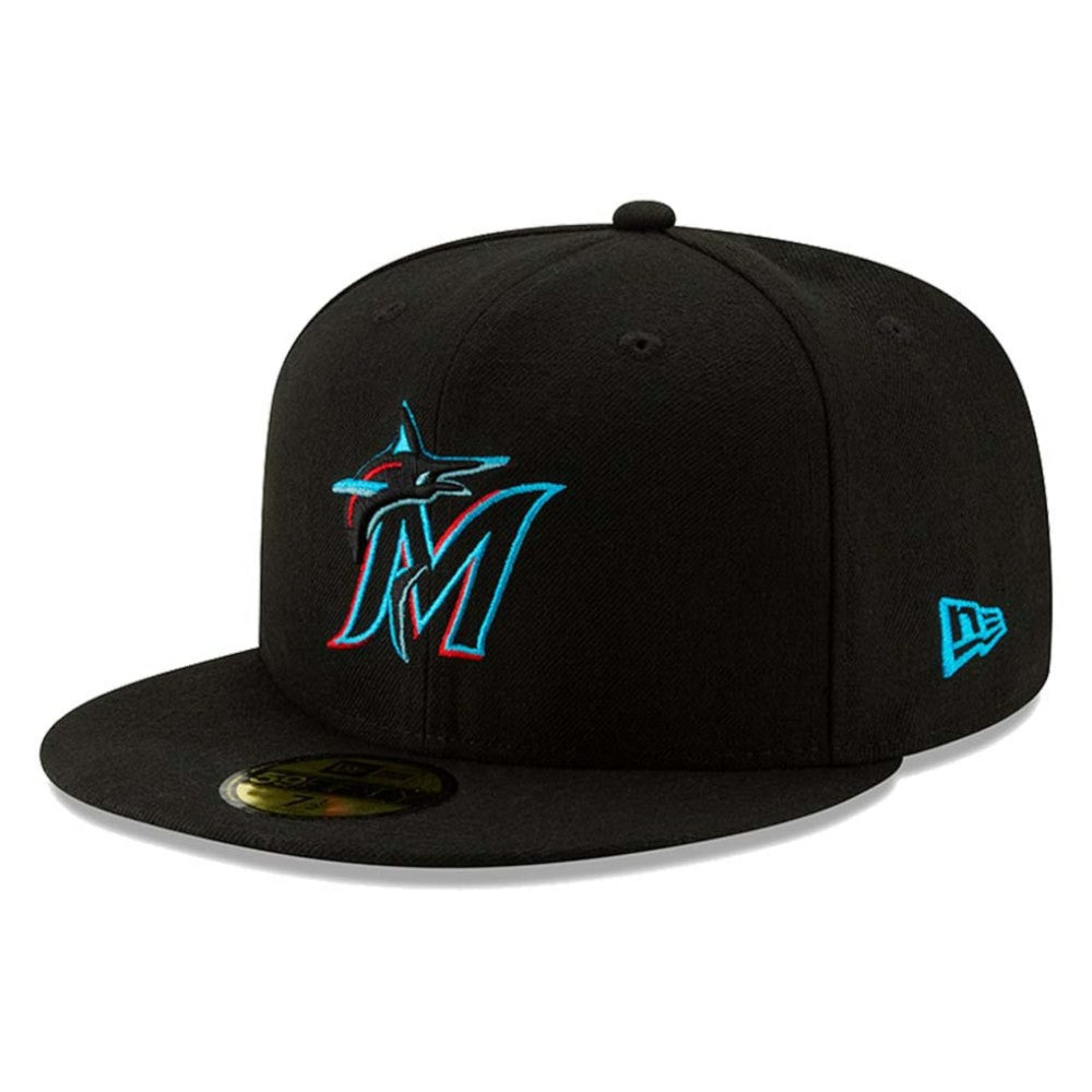 Miami Marlins On-Field Authentic Collection 59FIFTY Fitted Hat Black