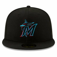 Miami Marlins On-Field Authentic Collection 59FIFTY Fitted Hat Black