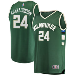 Pat Connaughton Milwaukee Bucks Fast Break Replica Jersey - Icon Edition - Hunter Green for sale