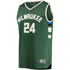Pat Connaughton Milwaukee Bucks Fast Break Replica Jersey - Icon Edition - Hunter Green for sale