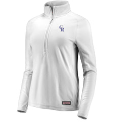 Colorado Rockies Vineyard Vines Women's Performance Grid Half-Zip Pullover Top Gray
