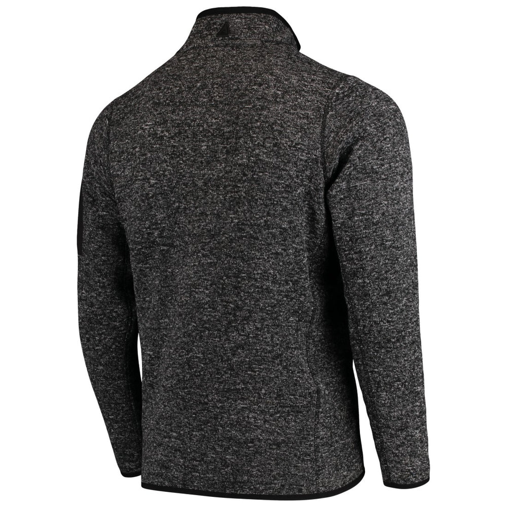 Denver Broncos Antigua Fortune Quarter-Zip Pullover Jacket - Heather Black cheap