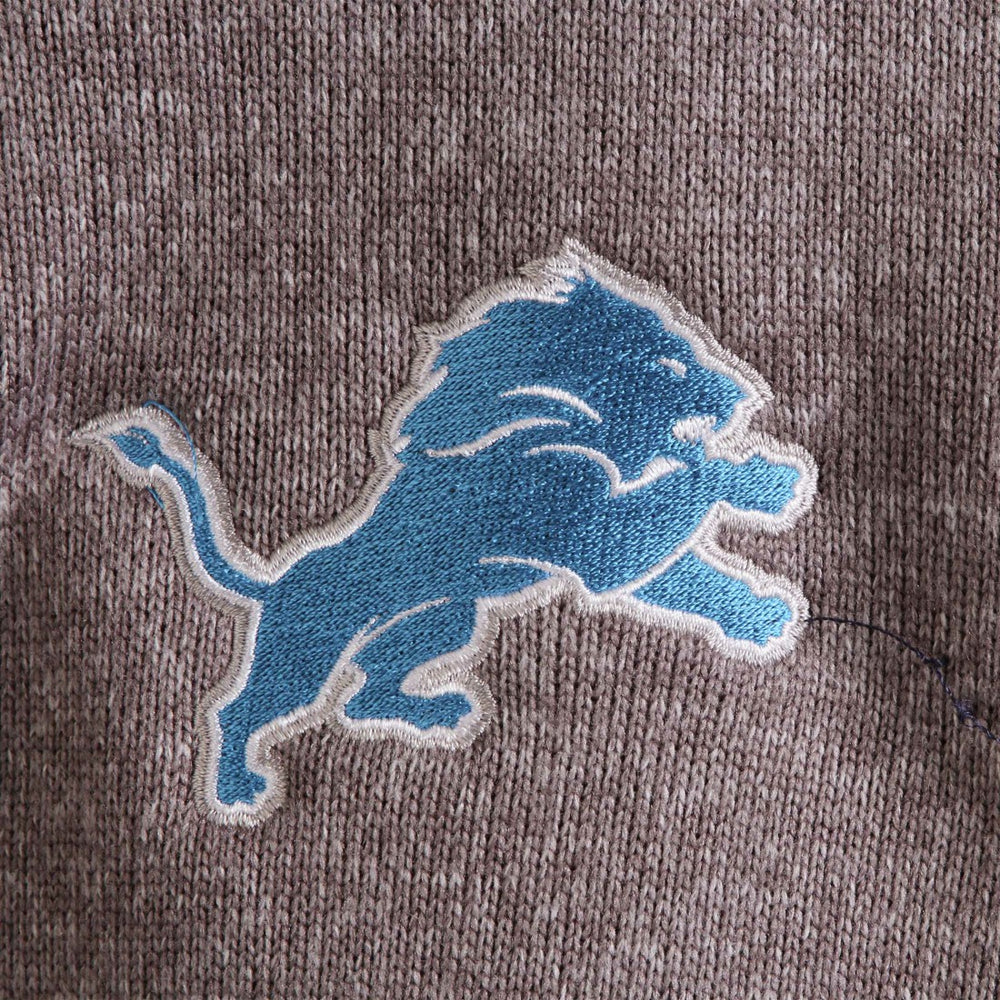 Detroit Lions Antigua Fortune Quarter-Zip Pullover Jacket - Charcoal outlet