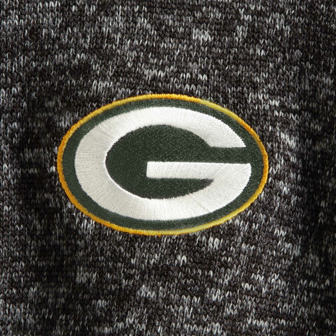 Green Bay Packers Antigua Fortune Quarter-Zip Pullover Jacket - Heather Black for sale