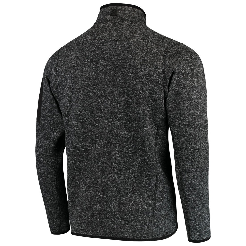 Green Bay Packers Antigua Fortune Quarter-Zip Pullover Jacket - Heather Black for sale