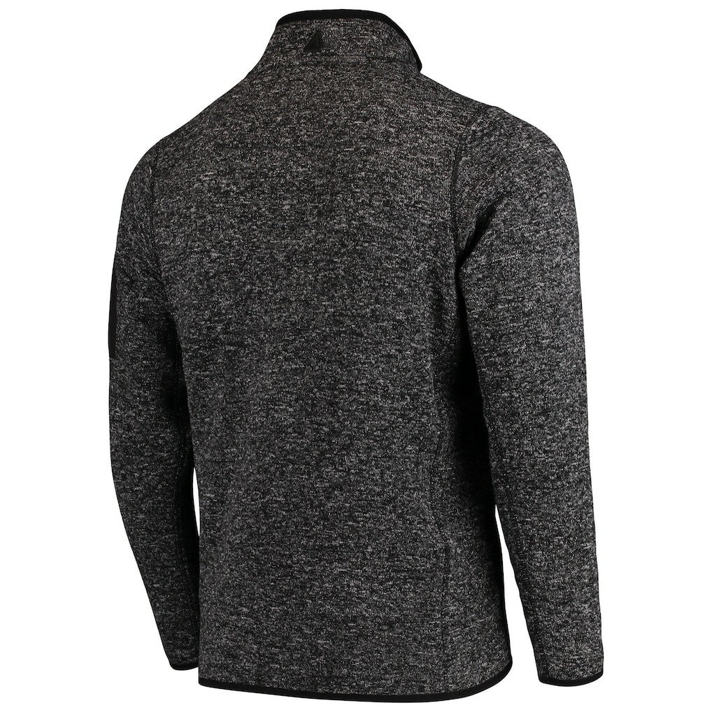 Kansas City Chiefs Antigua Fortune Quarter-Zip Pullover Jacket - Heather Black outlet