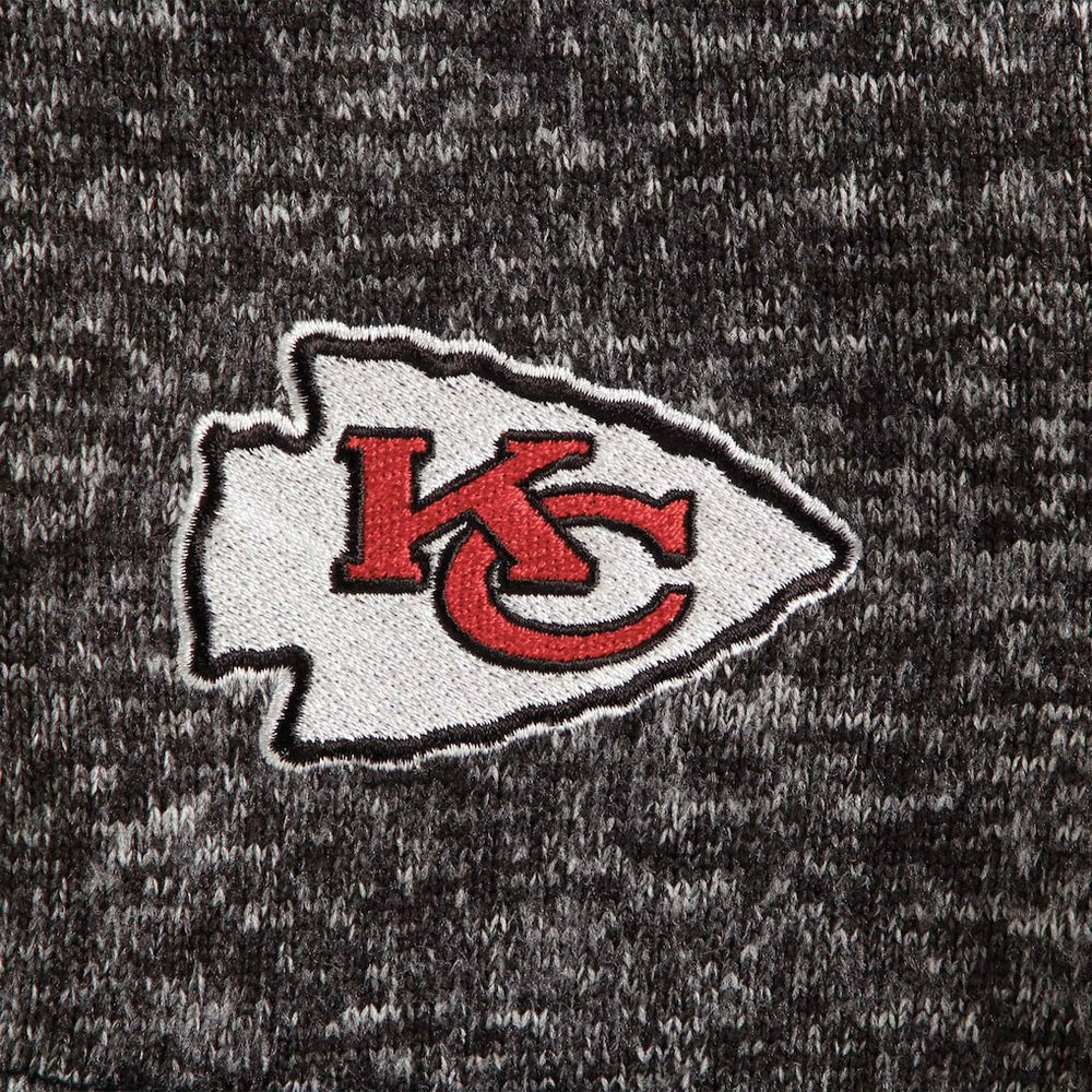 Kansas City Chiefs Antigua Fortune Quarter-Zip Pullover Jacket - Heather Black outlet