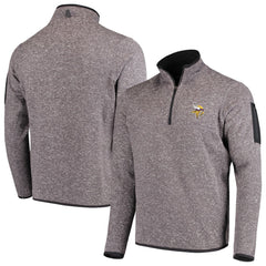 Minnesota Vikings Antigua Fortune Quarter-Zip Pullover Jacket - Charcoal online