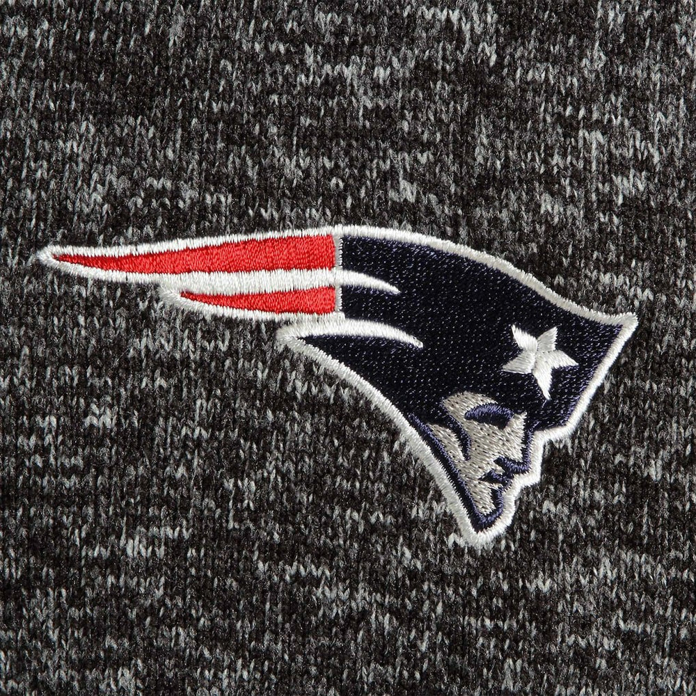 New England Patriots Antigua Fortune Quarter-Zip Pullover Jacket - Heather Black cheap