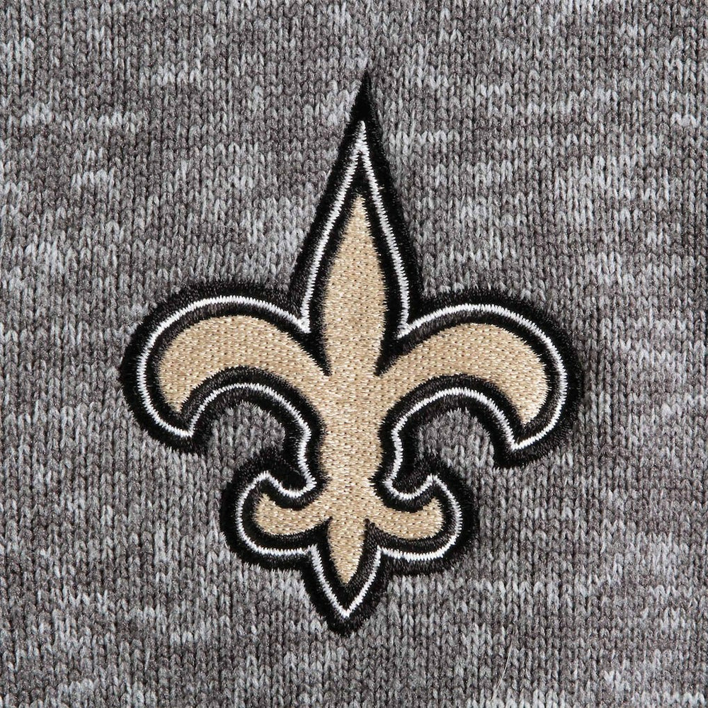 New Orleans Saints Antigua Fortune Quarter-Zip Pullover Jacket - Charcoal for sale