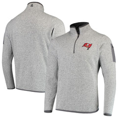 Tampa Bay Buccaneers Antigua Fortune Quarter-Zip Pullover Jacket - Heather Black for sale