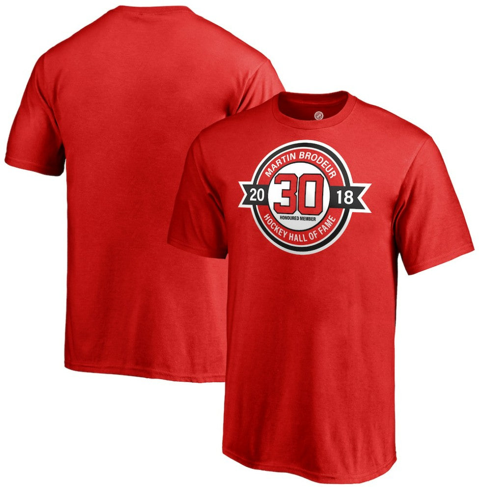 Martin Brodeur New Jersey Devils Fanatics Youth Hall of Fame T-Shirt - Red T-shirts