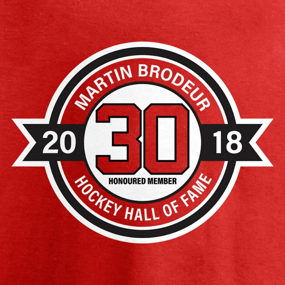 Martin Brodeur New Jersey Devils Fanatics Youth Hall of Fame T-Shirt - Red T-shirts