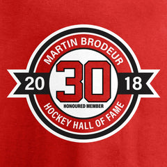 Martin Brodeur New Jersey Devils Fanatics Youth Hall of Fame T-Shirt - Red T-shirts