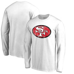 San Francisco 49ers Throwback Logo Long Sleeve T-shirt - White sale