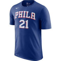 Joel Embiid Philadelphia 76ers Player Name & Number Performance T-Shirt - Royal cheap