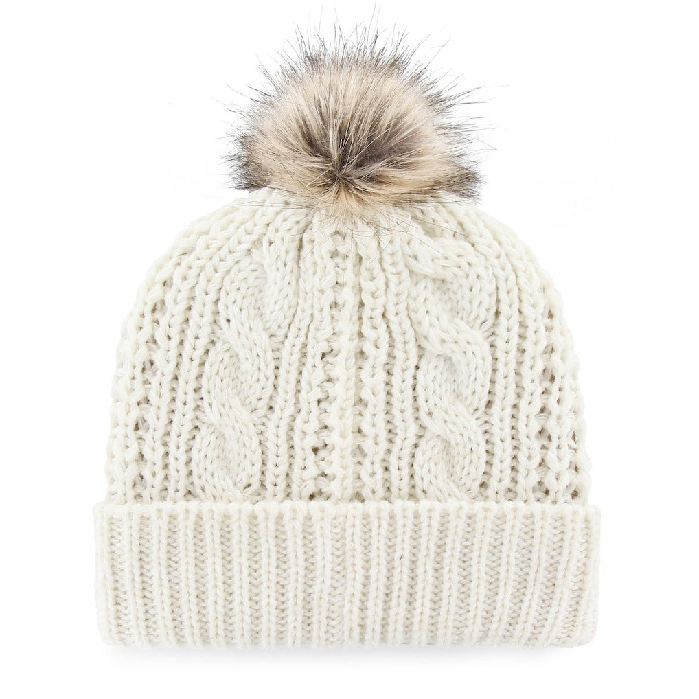 San Francisco 49ers '47 Women's Meeko Cuffed Knit Hat With Pom - White outlet