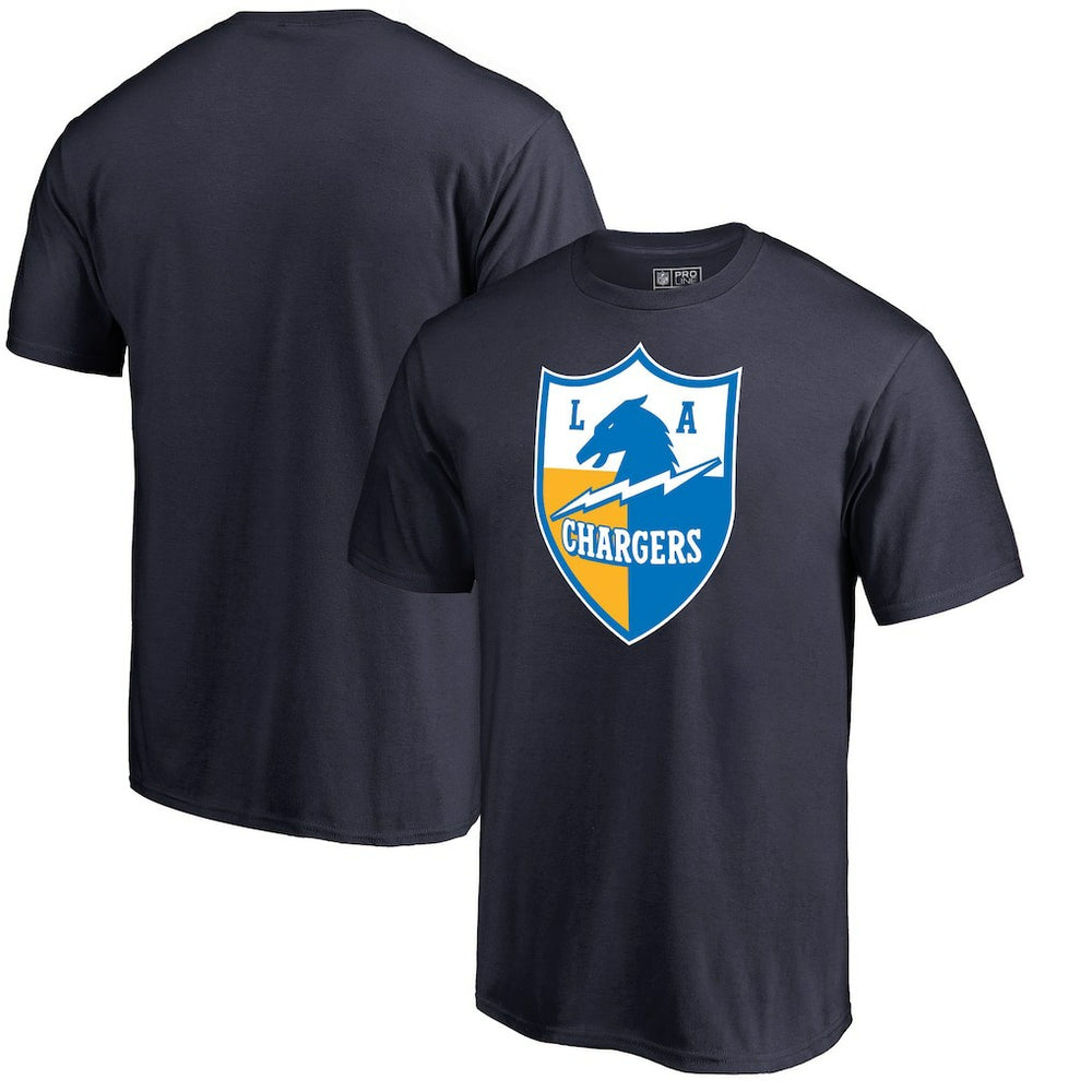 Los Angeles Chargers Vintage Shield Logo T-Shirt - Navy online