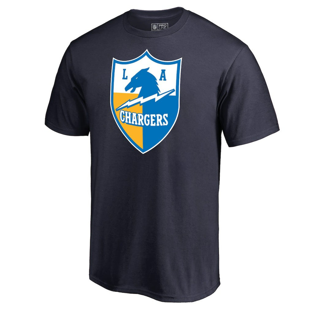 Los Angeles Chargers Vintage Shield Logo T-Shirt - Navy online