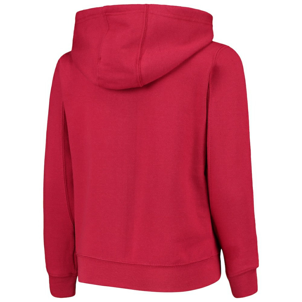 Washington Nationals Youth Team Color Wordmark Full-Zip Hoodie Red