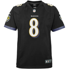 Lamar Jackson Baltimore Ravens Youth Game Jersey - Black sale