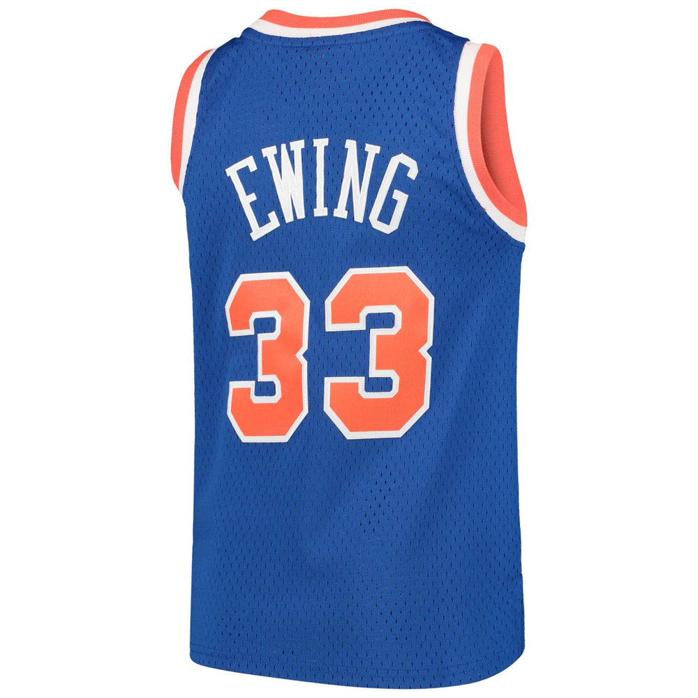 Patrick Ewing New York Knicks Youth Hardwood Classics Swingman Throwback Jersey - Blue sale