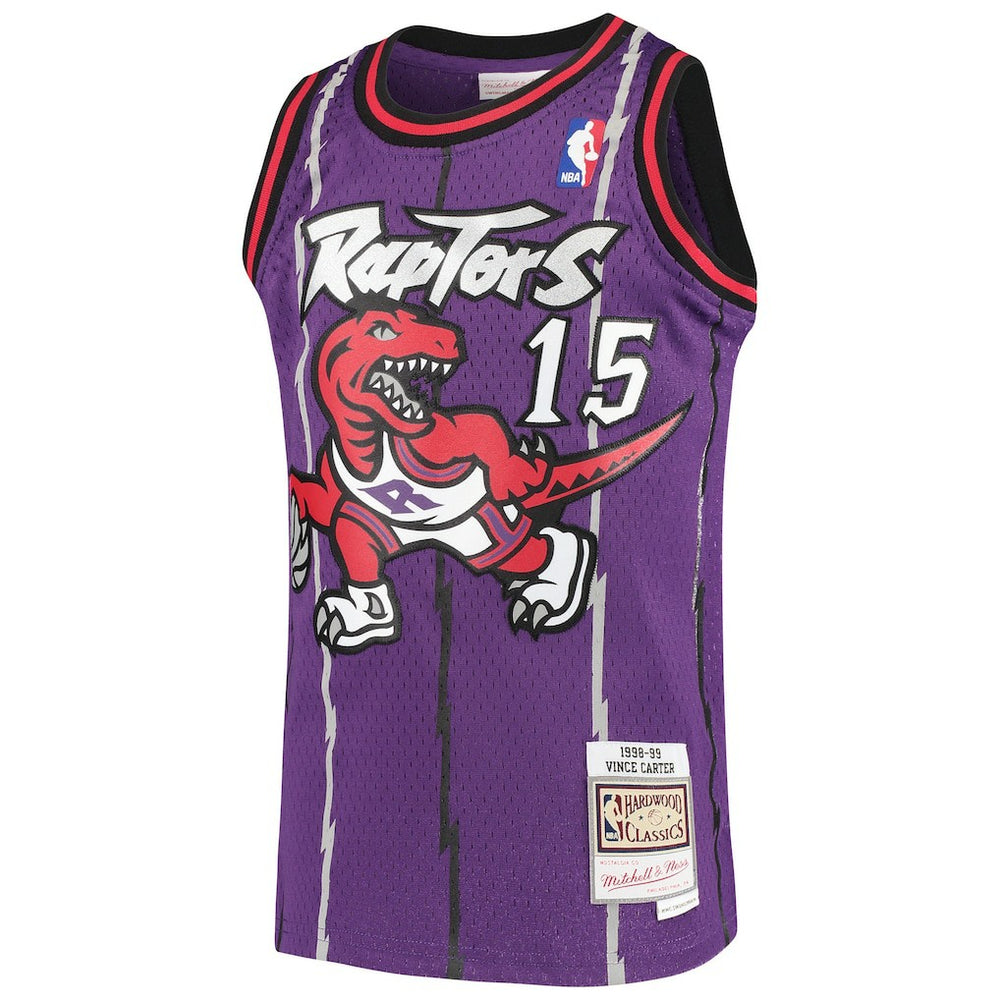 Vince Carter Toronto Raptors Youth 1998/99 Hardwood Classics Swingman Throwback Jersey - Purple outlet